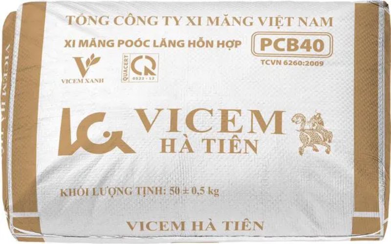 Dòng xi măng Hà Tiên đa dụng PCB40 hỗn hợp